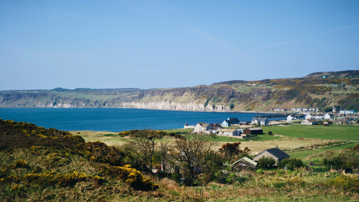 The view of Rathlin from the Craigmacagan trail