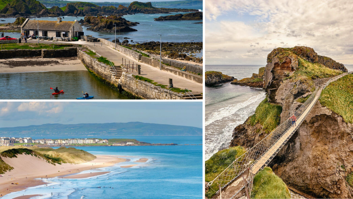 Images of Carrick-A-Rede rope bridge,