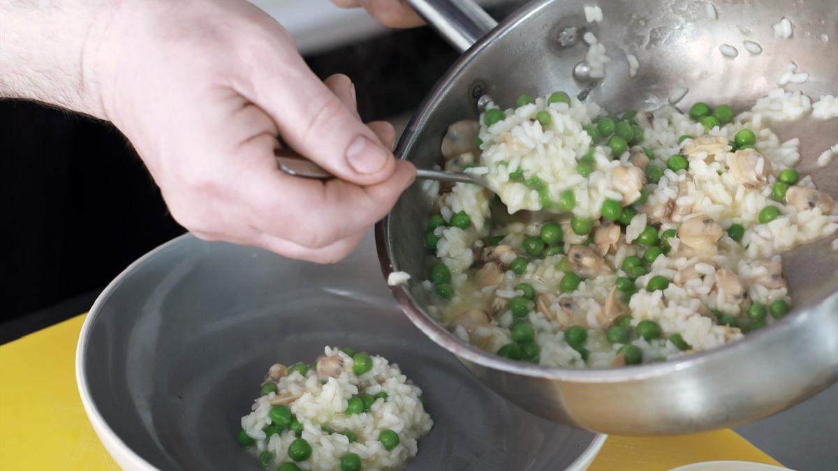 Dish being cooked at served