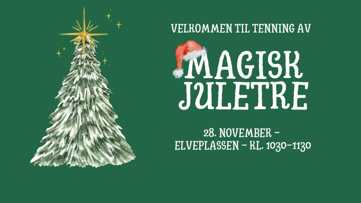 Magisk juletre på Elveplassen