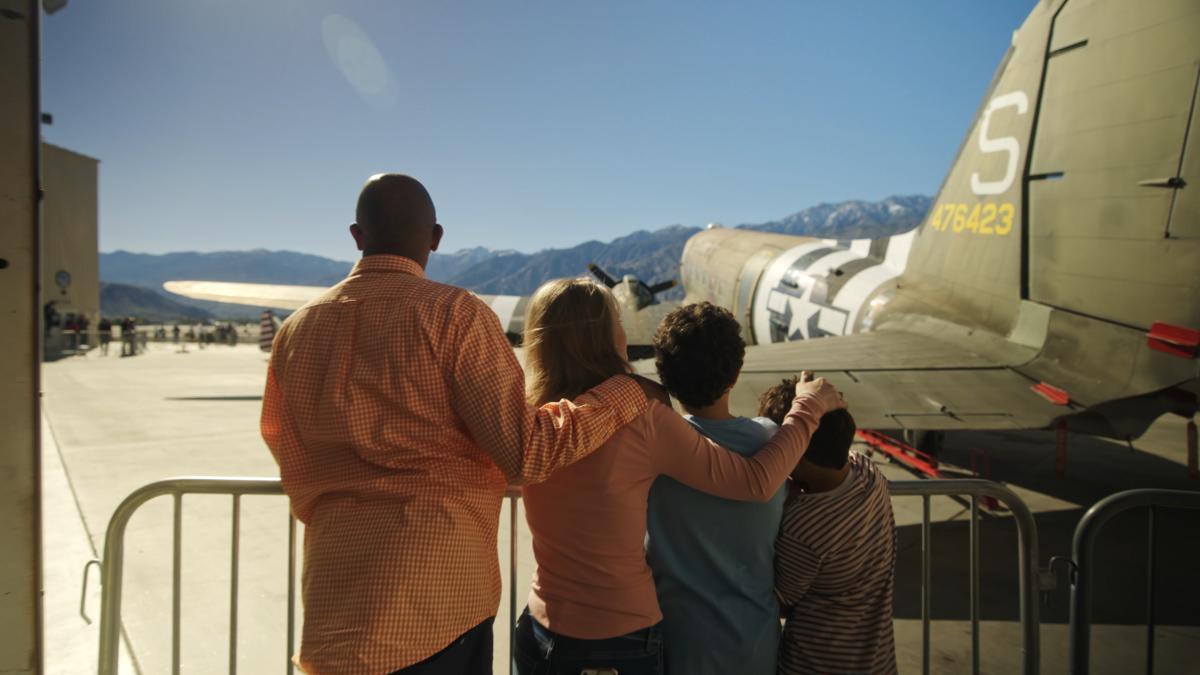 Family at the Palm Springs Air Museum
