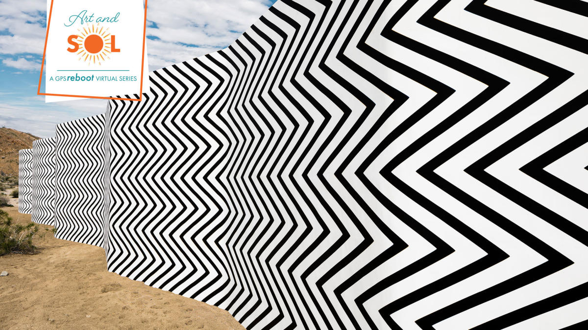 Art mural in the desert