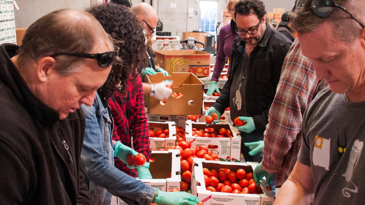 FIND Food bank volunteers