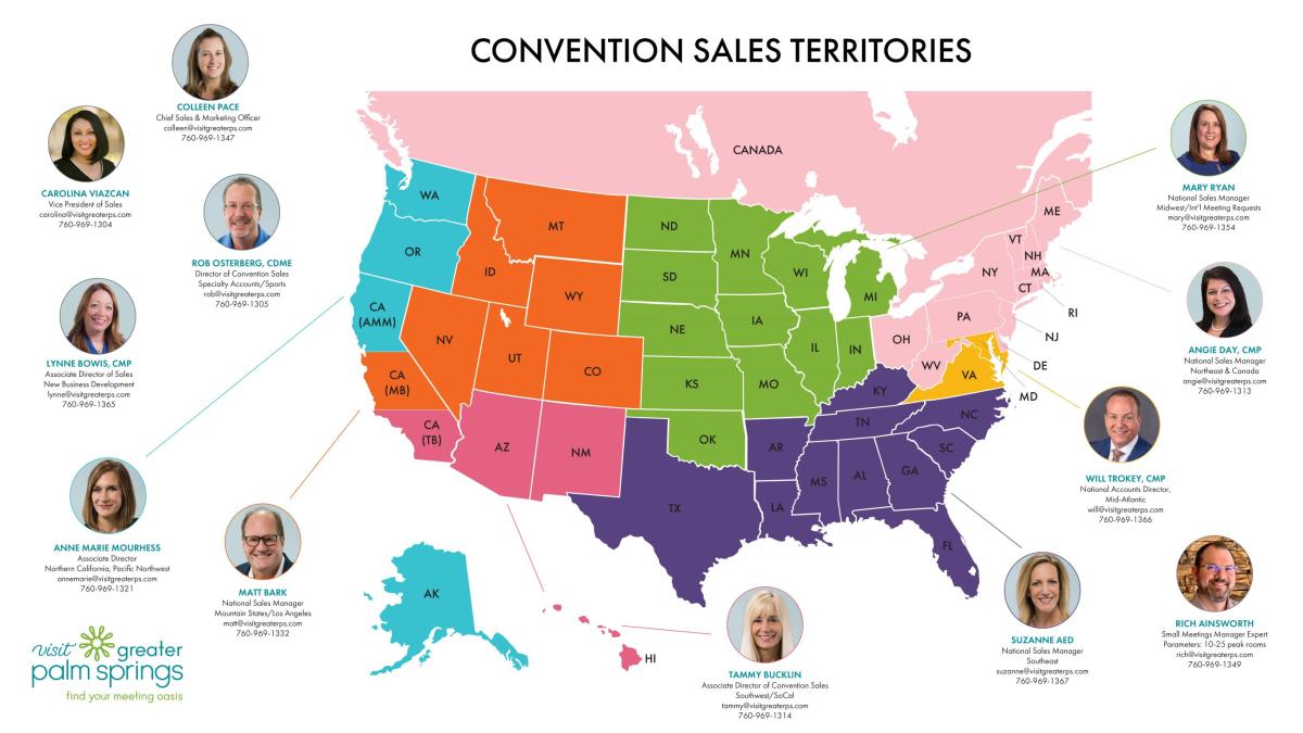 Convention Sales Map