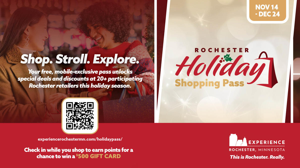 Rochester Holiday Shopping Pass Graphic