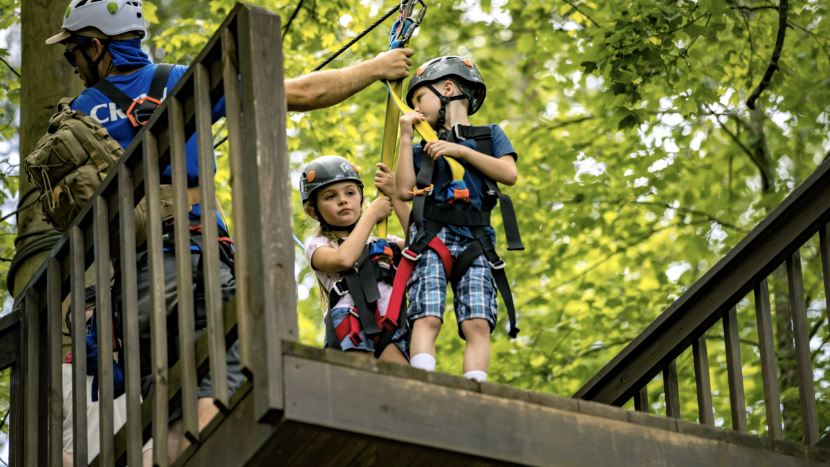 ziplining