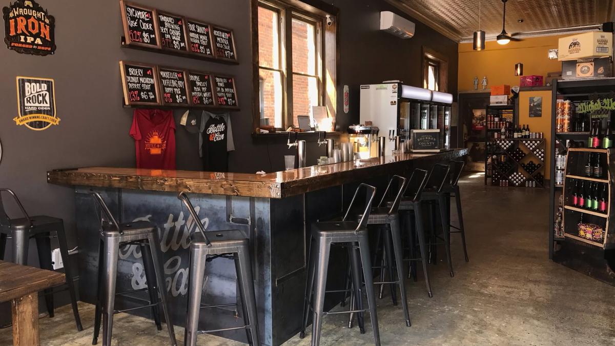 Interior of Bottle & Can Salisbury on Facebook