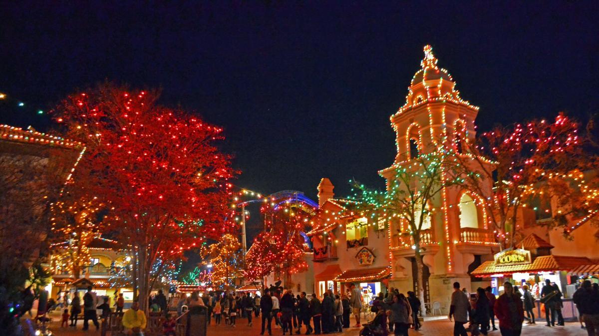 Six Flags Holiday in the Park Lights