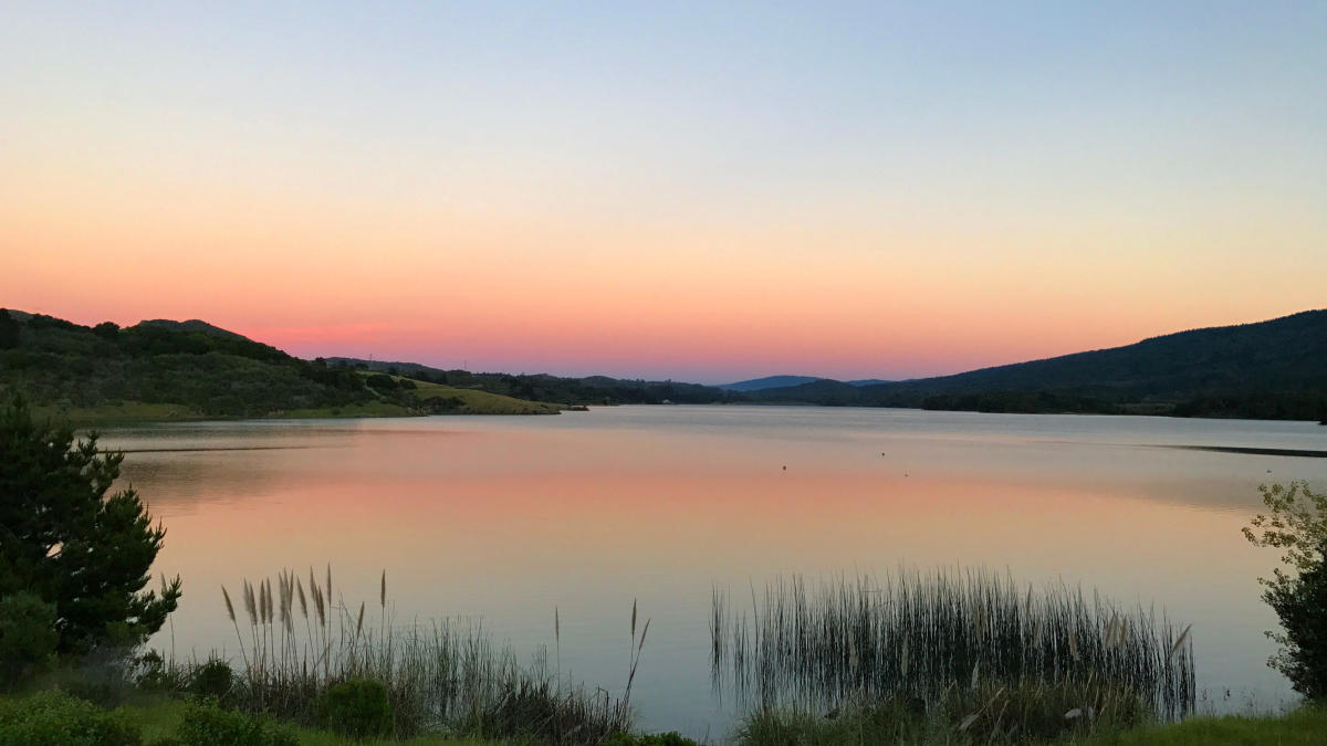 Crystal-Springs-Reservoir-Sunset