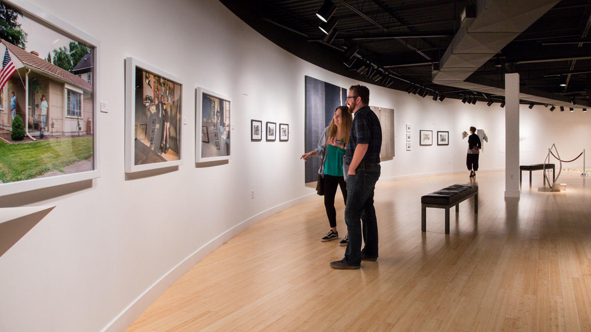 Couple at Lubeznik Center for the Arts