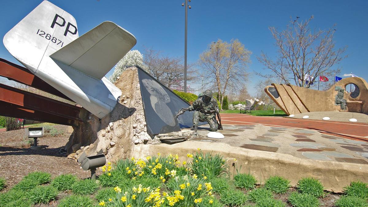 Statues at Community Veterans Memorial