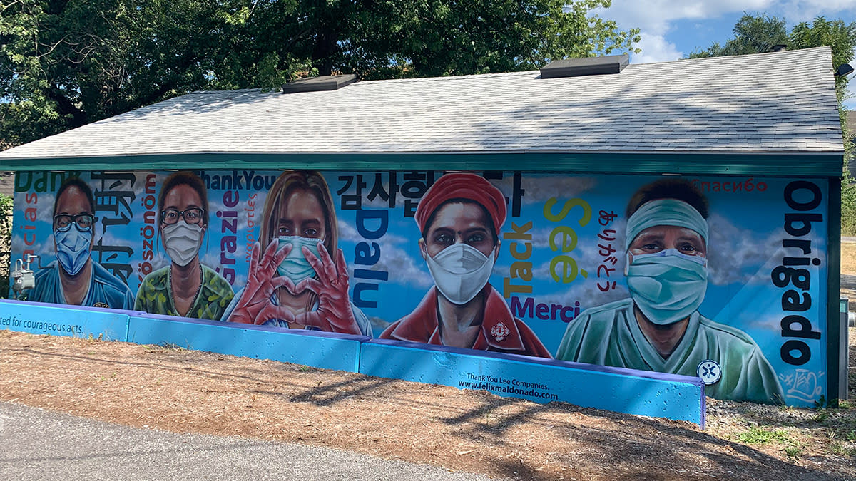 Decay Devils Preservation Ride Through Miller Beach - Felix's Hero mural