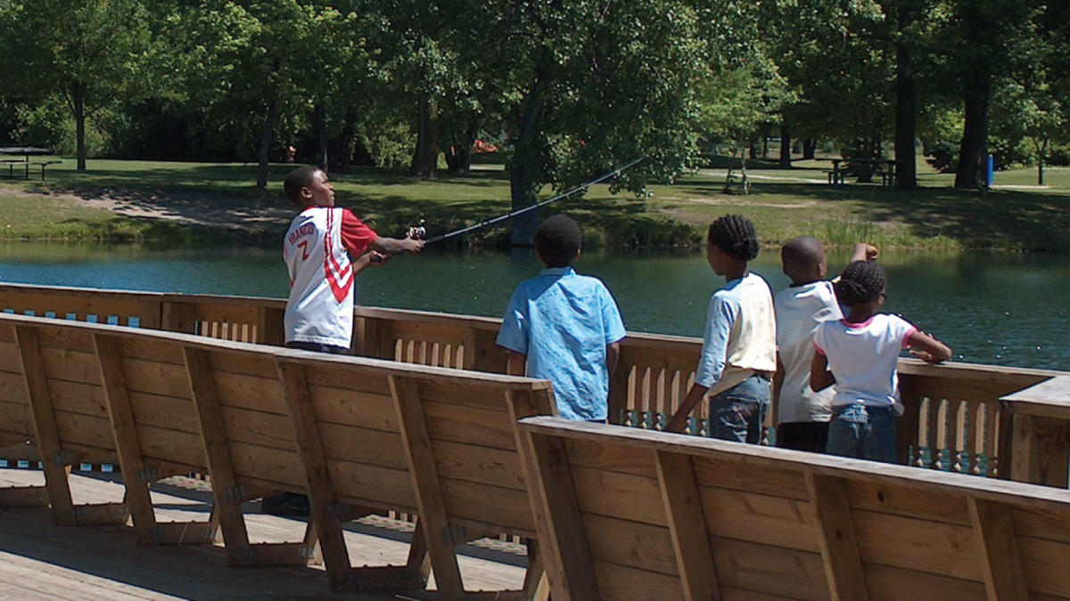 Fishing at Lake Etta