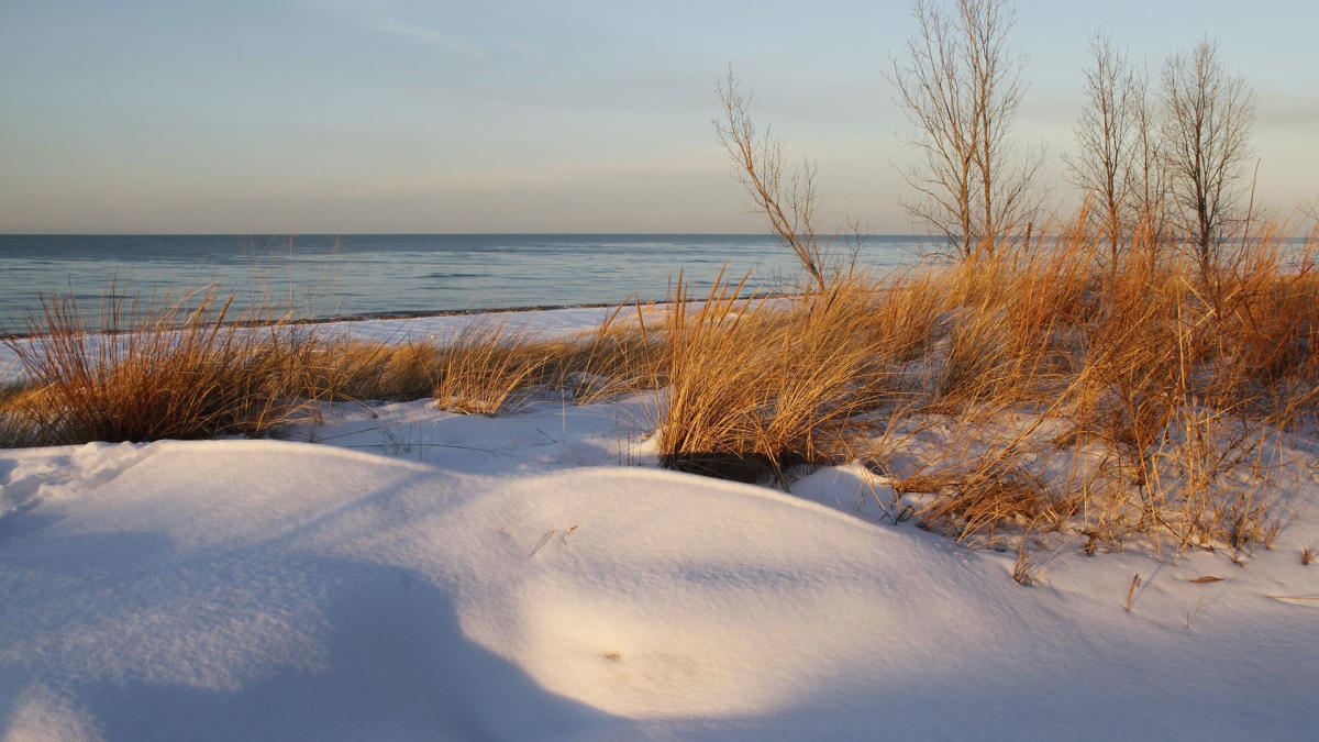 Kemil Beach Winter - Indiana Dunes National Park Service