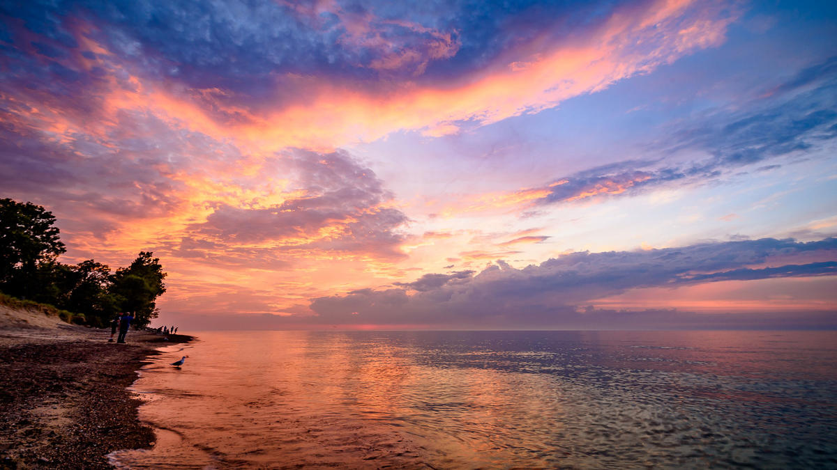 Lake Michigan Sunset by Rafi WIlkinson