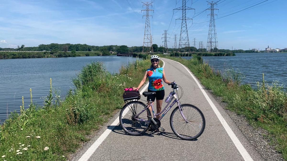 Bike path at Wolf Lake - Marianne Lee