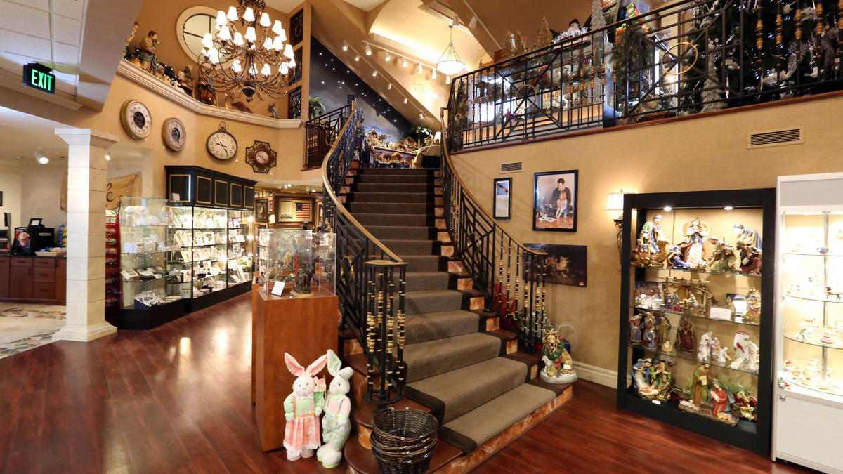 Shrine of Christ's Passion Gift Shoppe - staircase