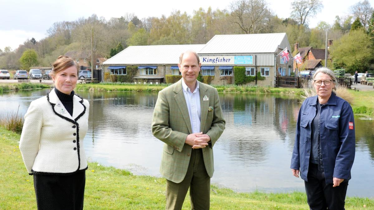 Surrey Day 2021 welcomed a royal visit to Kingfisher Farm Shop