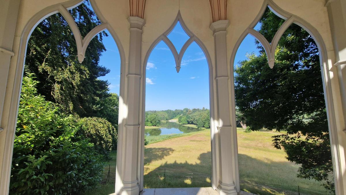 View from the Gothic Temple at Painshill