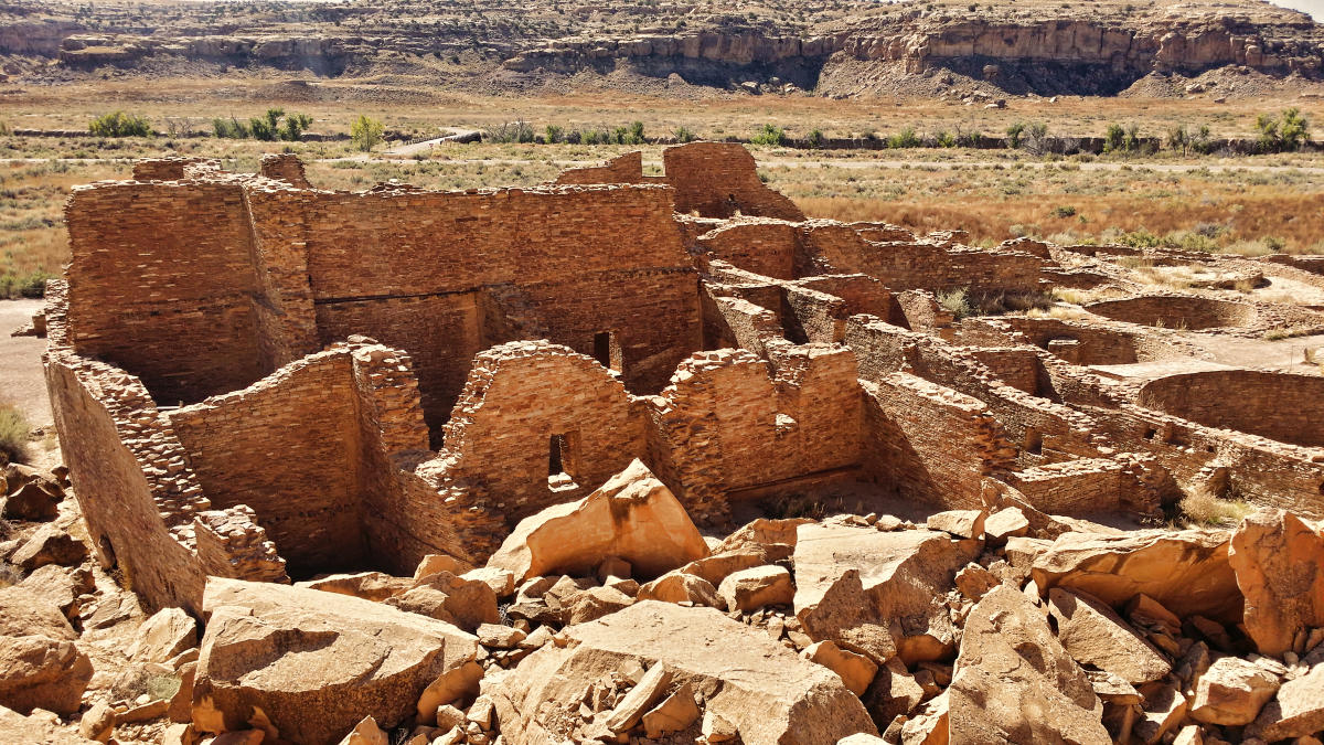 Chaco Canyon Plaza Bonito Overlook