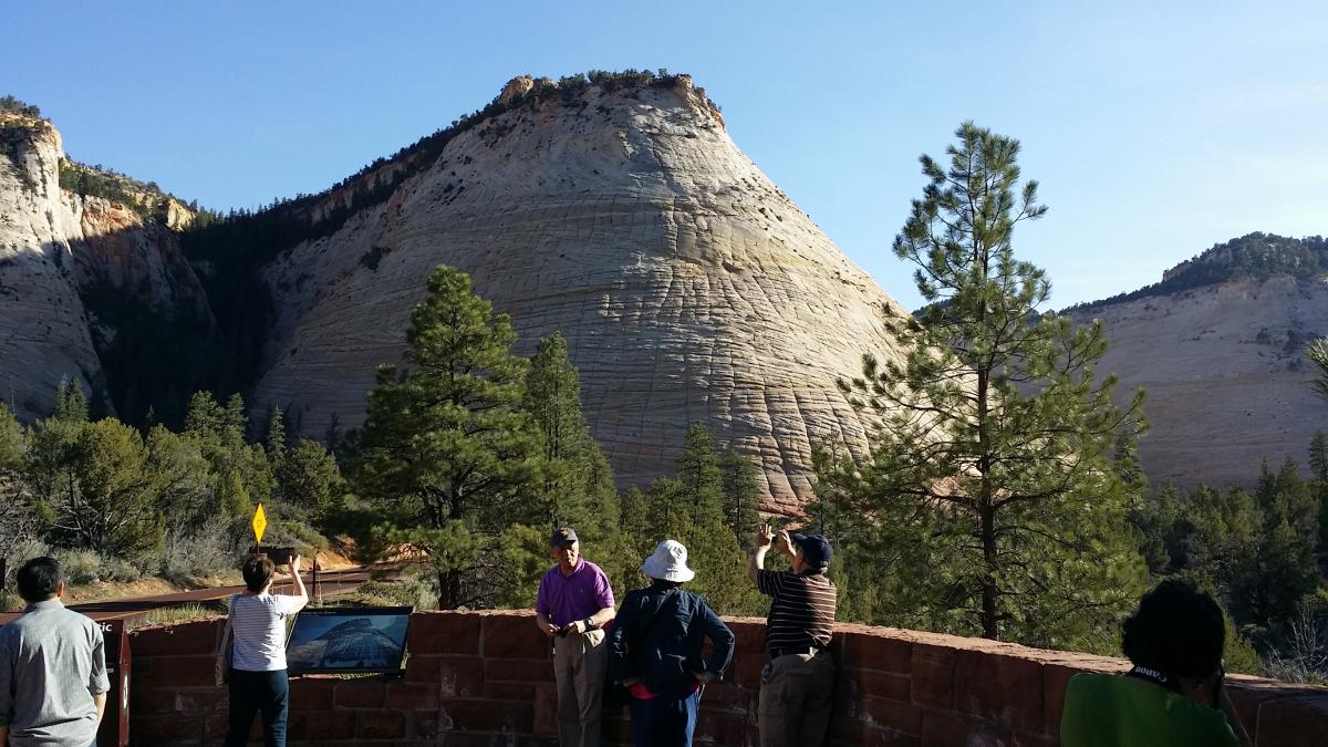 Zion Checkerboard Mesa Group Photo