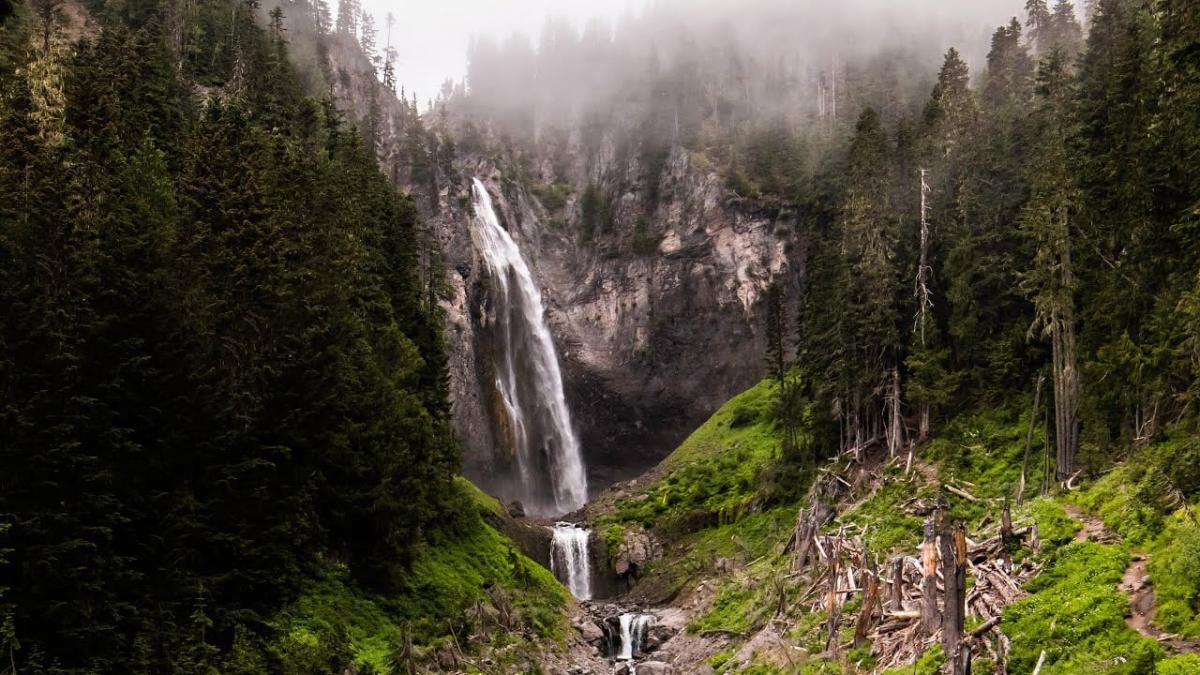 Comet Falls at Mt Rainier
