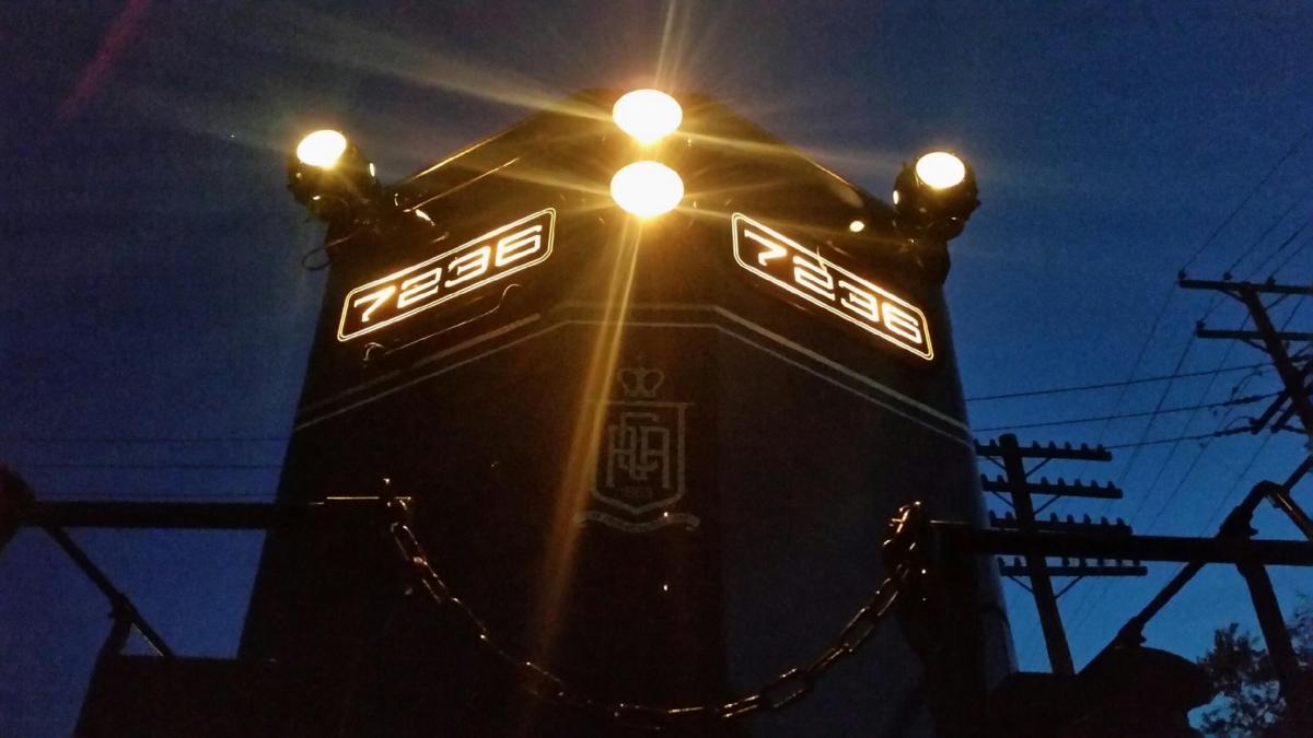 Colebrookdale Railroad Engine at Night