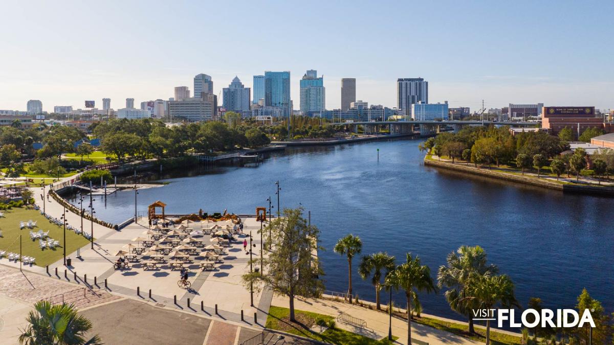 Zoom Background - Tampa Riverwalk