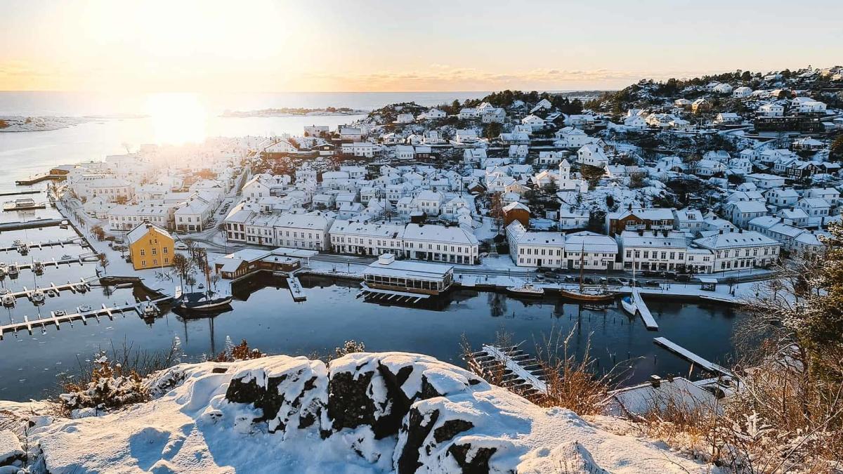 snø over Risør
