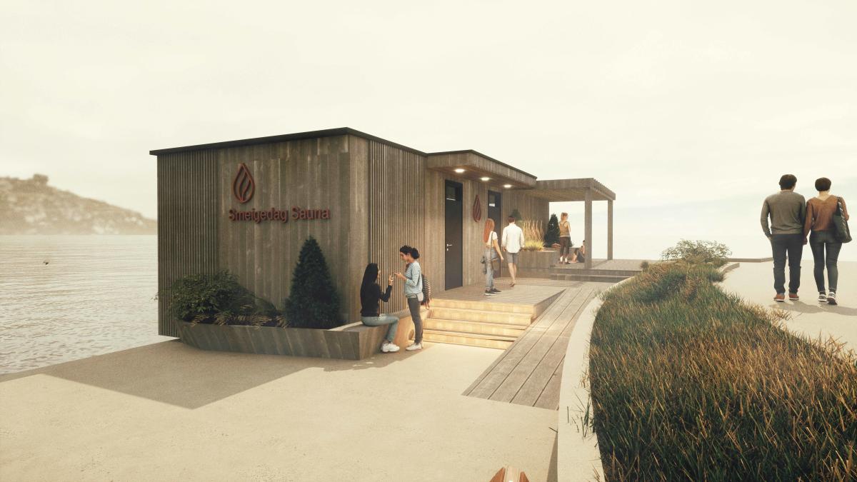 Smeigedag sauna åpner to nye badstuer på Bystranda i Kristiansand