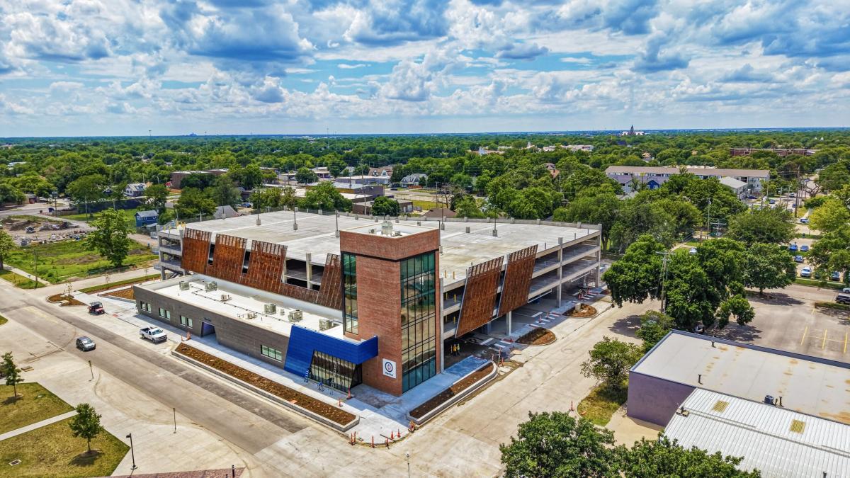 The Hub, Wichita's public transit building, is open for business on a sunny day in Wichita.