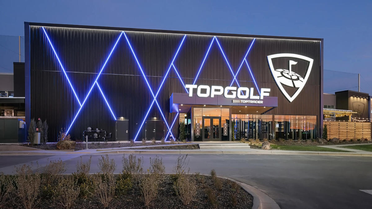 The exterior of the new Top Golf in Wichita, KS