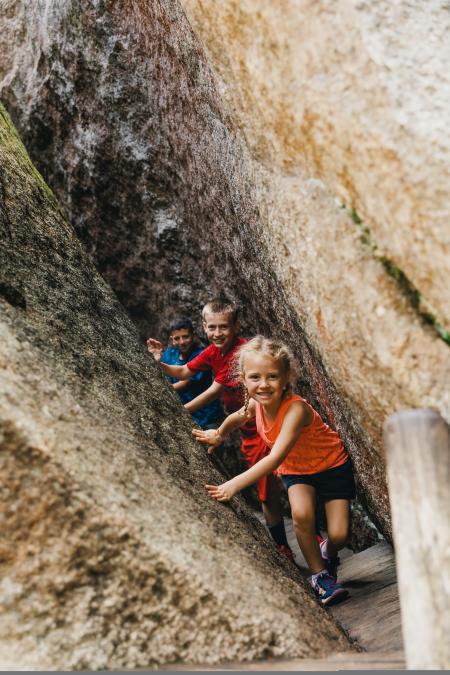 Loon Mountain Resort - Children Exploring Glacial Caves