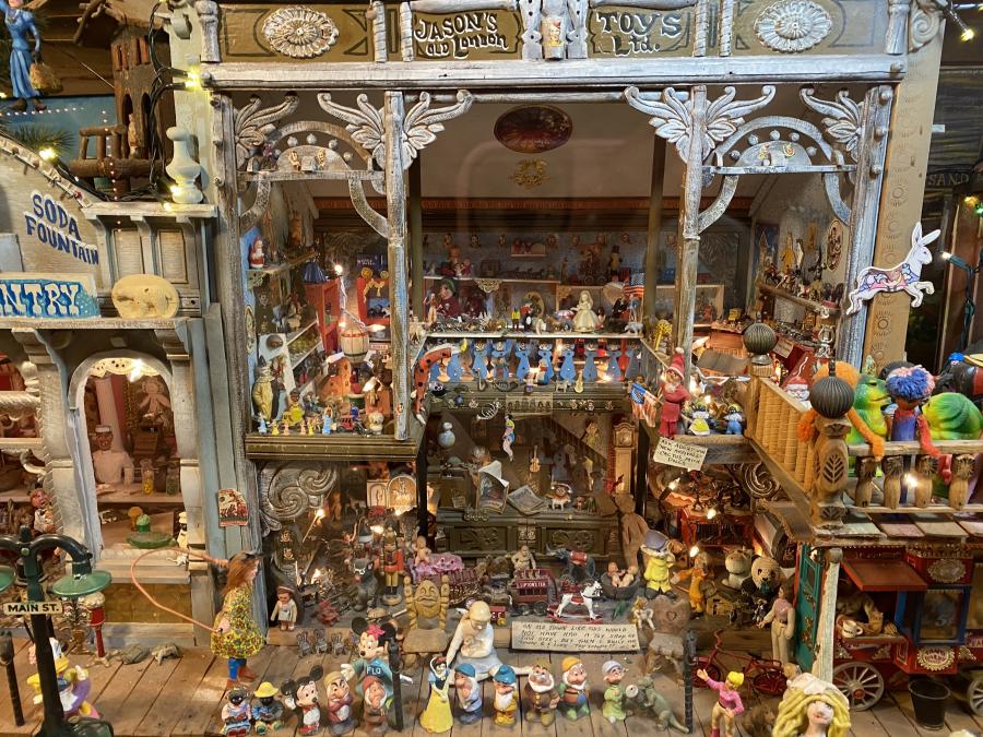 An image of the toy store display at the Tinkertown Museum