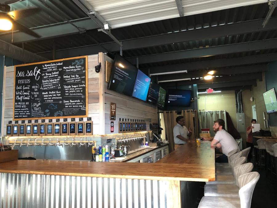 Bar seating at Sea Salt Oyster Bar