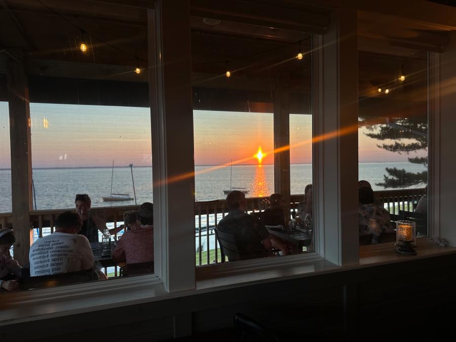 village table and tavern sunset