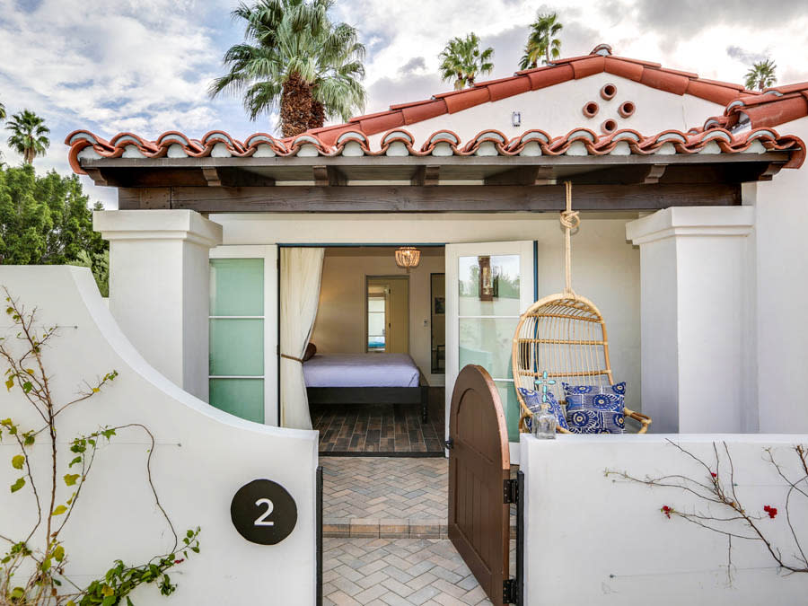 Hotel Room entrance at La Serena Villas in Palm Springs