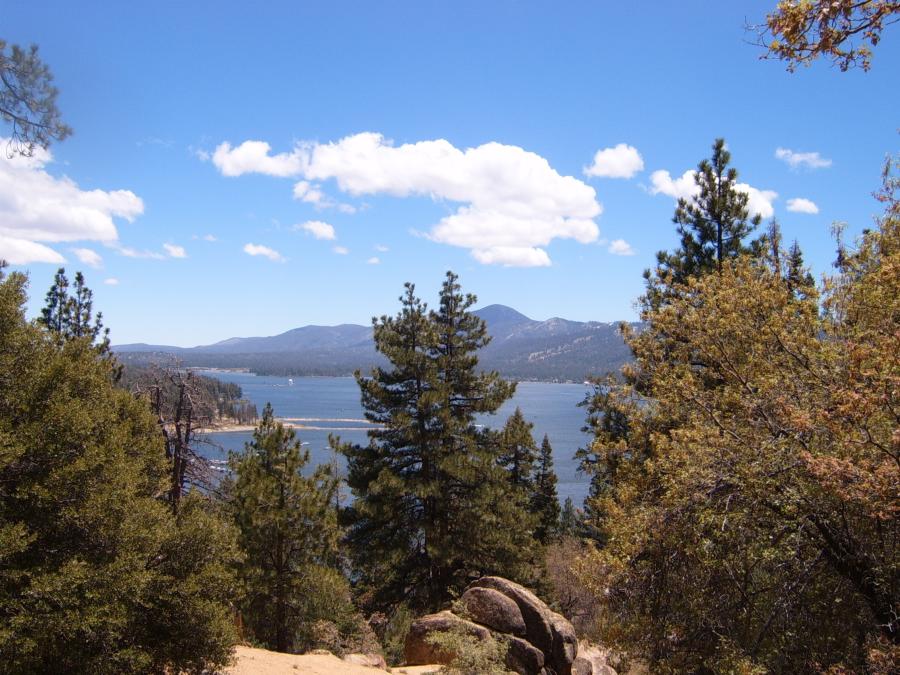 Big Bear Lake from hiking trail