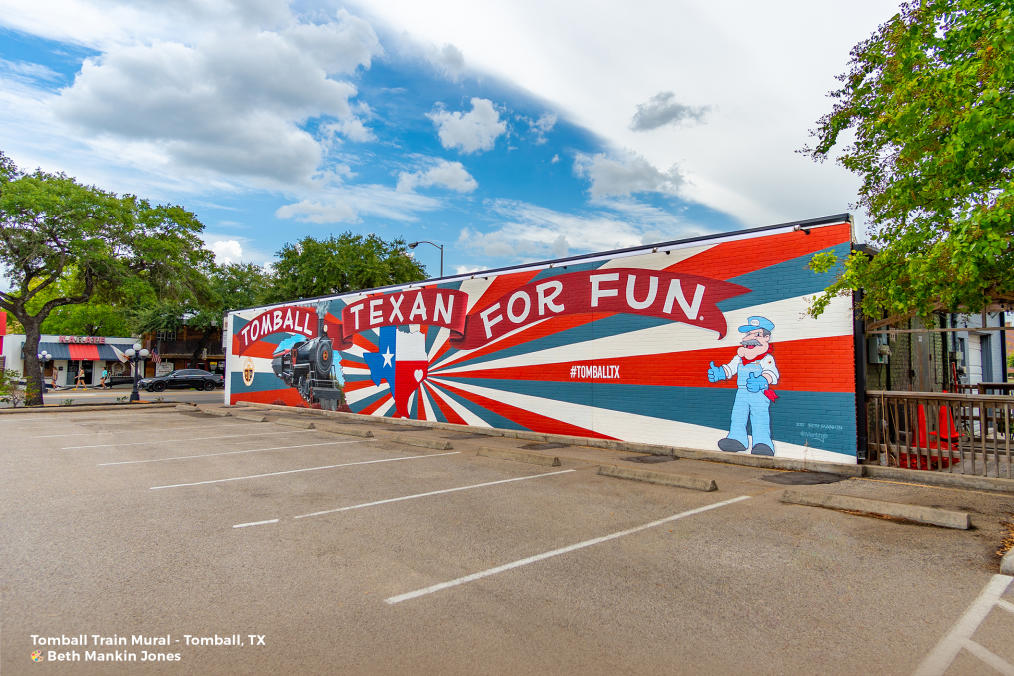 Around Houston - Tomball Train Mural
