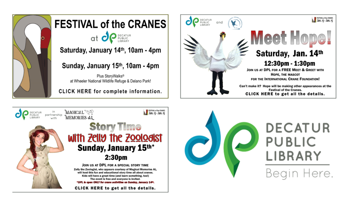 decatur library festival of cranes