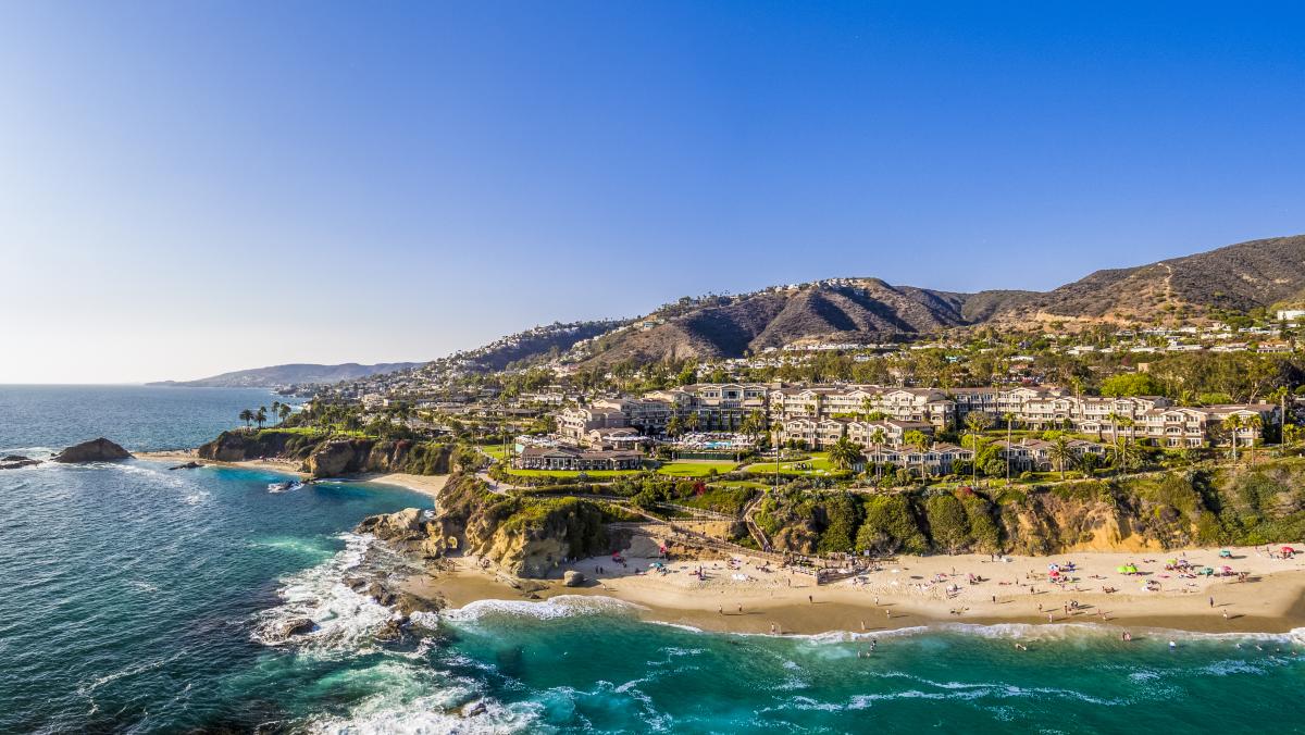 Montage Laguna Beach Hotel, private beach entrance