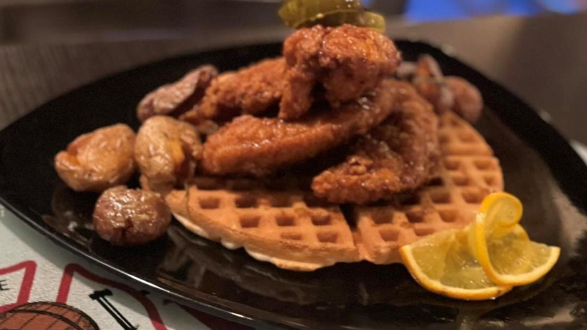 Hook & Flask Chicken and Waffles