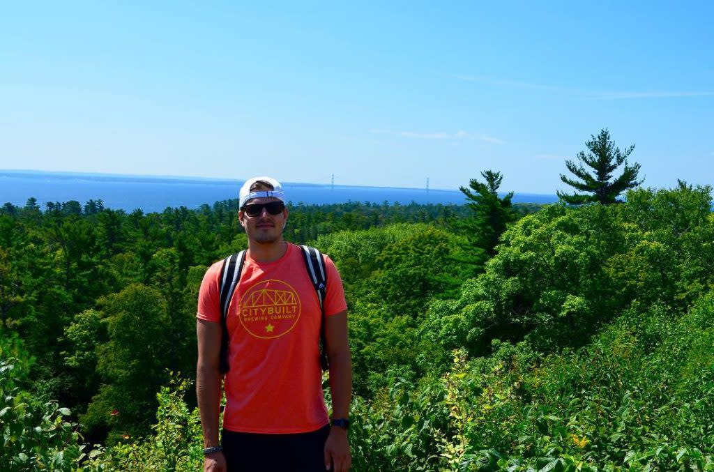 Hiking up to Fort Holmes on the highest point of Mackinac Island is a heart-pumping adventure leading to an incredible view.