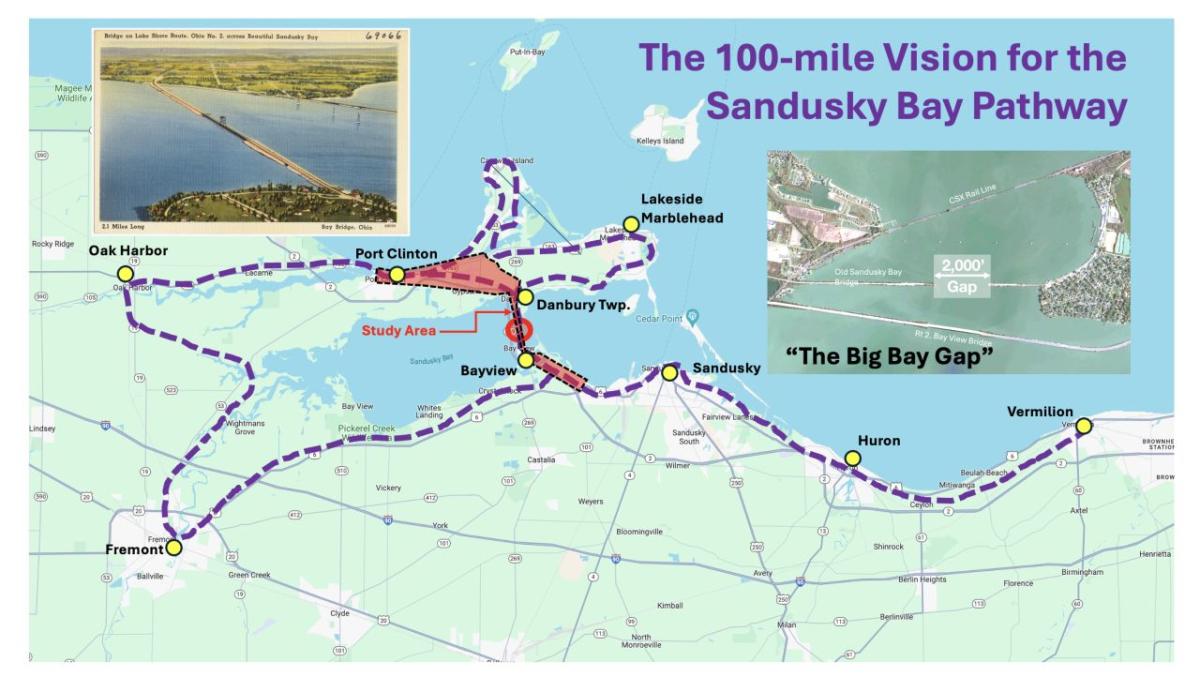 Sandusky Bay Pathway map