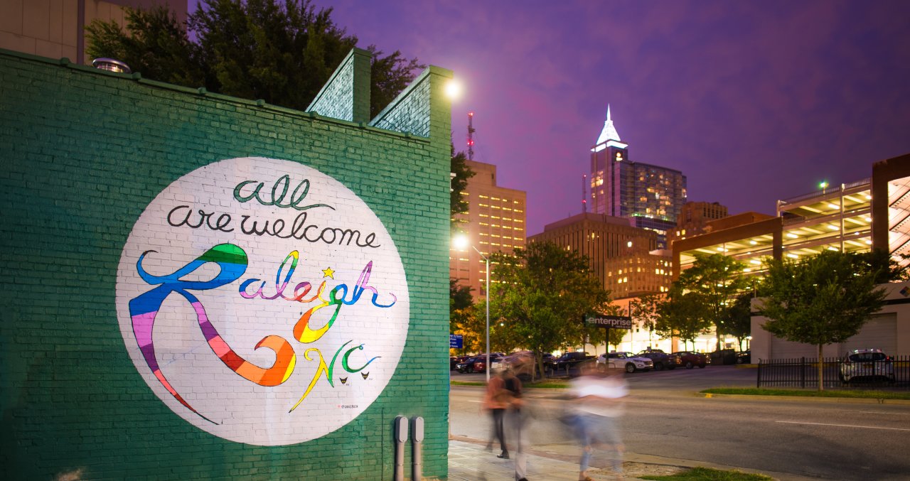 Rare 'pink rainbow' appears over Raleigh