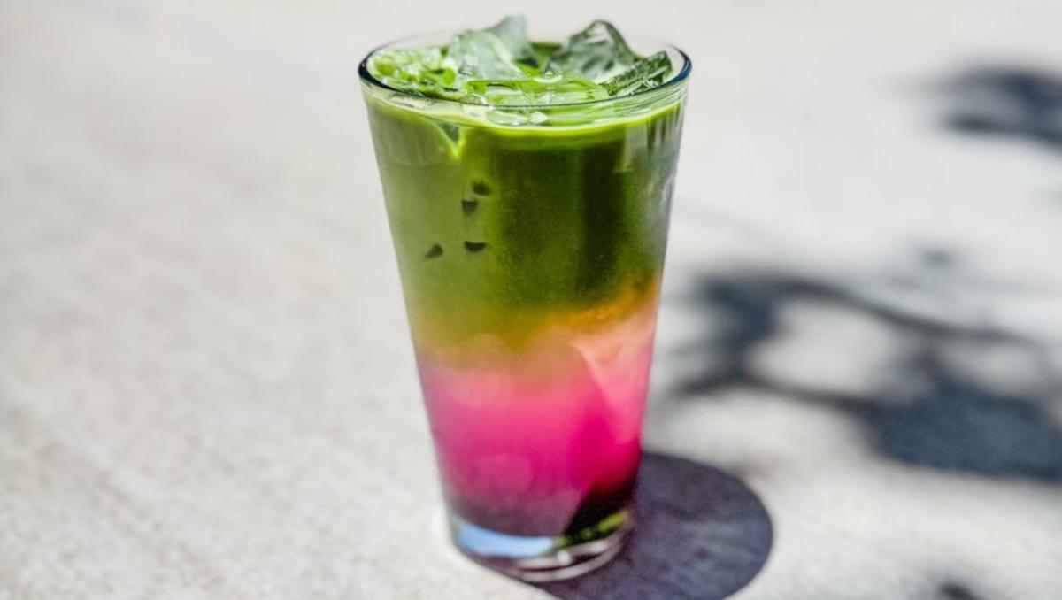 A desert matcha from Sueños Coffee Co.