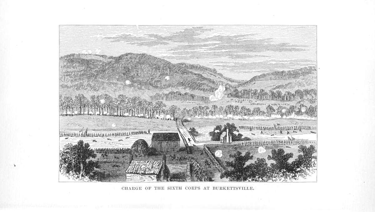 Sketch of the Battle of Crampton's Gap in 1862