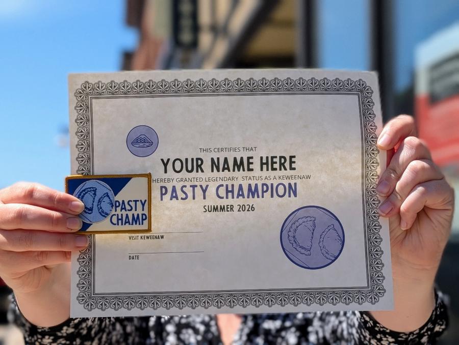 Keweenaw Pasty Trail Certificate