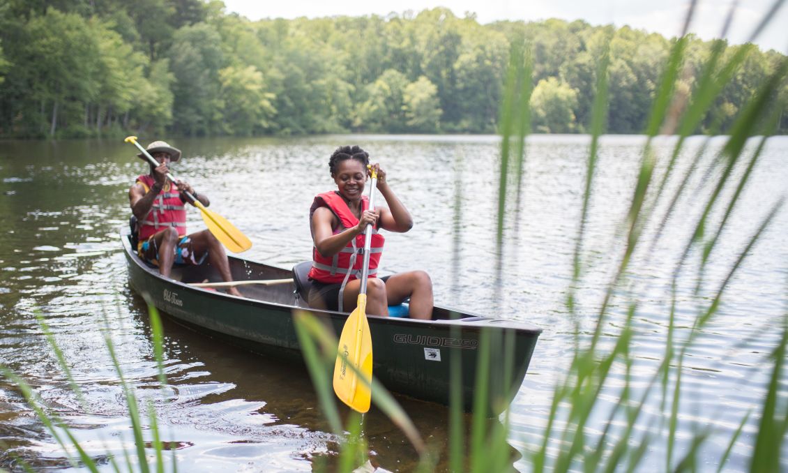 Umstead State Park Canoe Kayak Couple Date