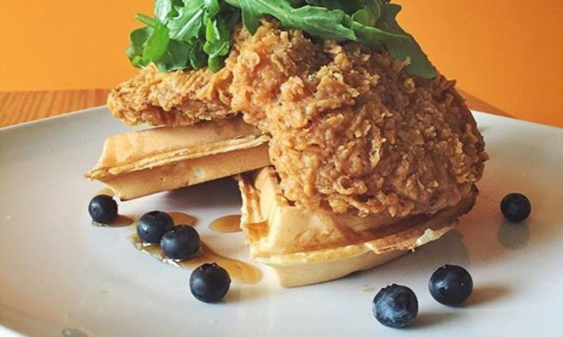 Fiction Kitchen Chicken and Waffles